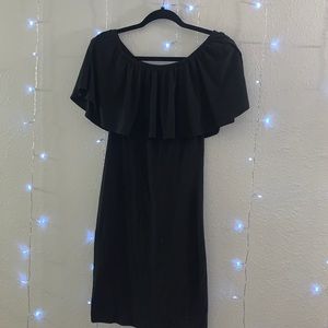 Black off the shoulders dress